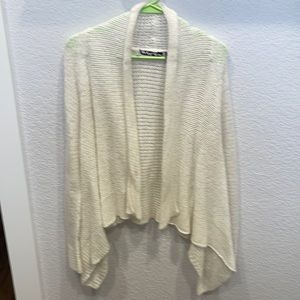 Planet gold white sweater cardigan